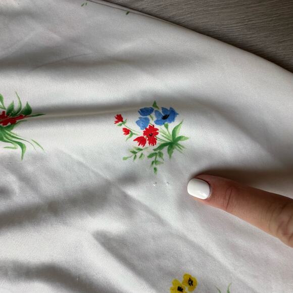 Vintage Garden Party Floral House Dress Dressing Gown Caftan Muumuu 70s 60s - Picture 7 of 11